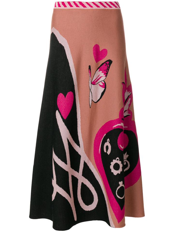 Temperley London Galaxy Skirt - Pink & Purple