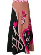 Temperley London Galaxy Skirt - Pink & Purple