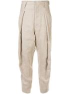 Bassike Herringbone Detail Trousers - Brown
