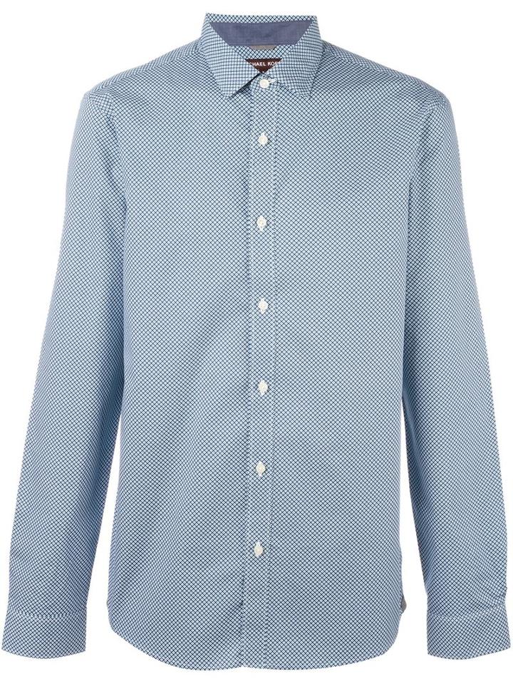 Michael Kors Checked Button Down Shirt