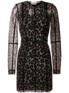 Christopher Kane - Leopard-print Dress - Women - Nylon/spandex/elastane - L, Brown, Nylon/spandex/elastane