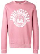 Zadig & Voltaire Printed Logo Sweatshirt - Pink