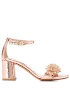 Albano Snakeskin-effect Sandals - Gold