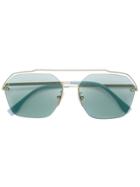 Fendi Eyewear Square Sunglasses - Gold