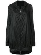 Masnada Classic Zipped Parka Coat - Black