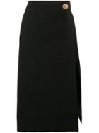 Givenchy Front Slit Skirt - Black
