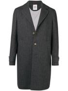 Eleventy Single Breasted Overcoat - Grey