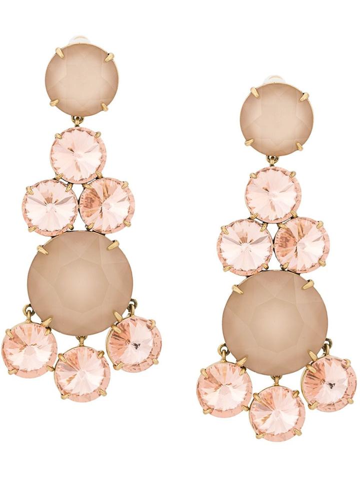 Tory Burch Shiny Brass Earrings - Gold