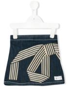 No21 Kids - Bow Detail Denim Skirt - Kids - Cotton/polyester/spandex/elastane/viscose - 12 Yrs, Blue