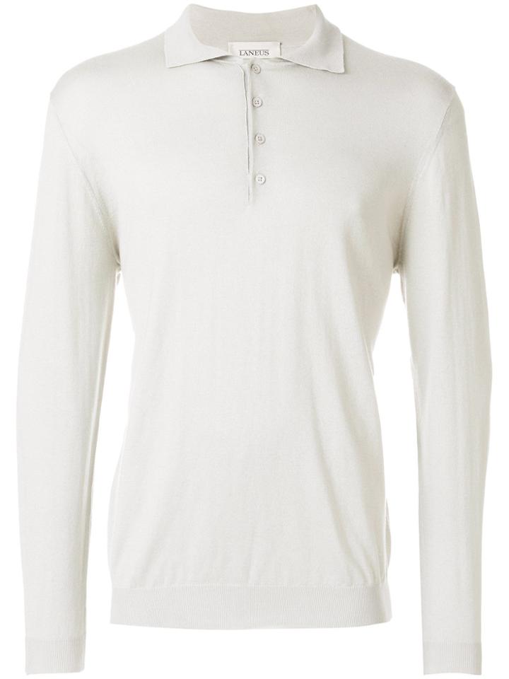 Laneus Long Sleeved Polo - Nude & Neutrals