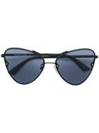Mcq By Alexander Mcqueen Eyewear Oversized Tinted Sunglasses - Black