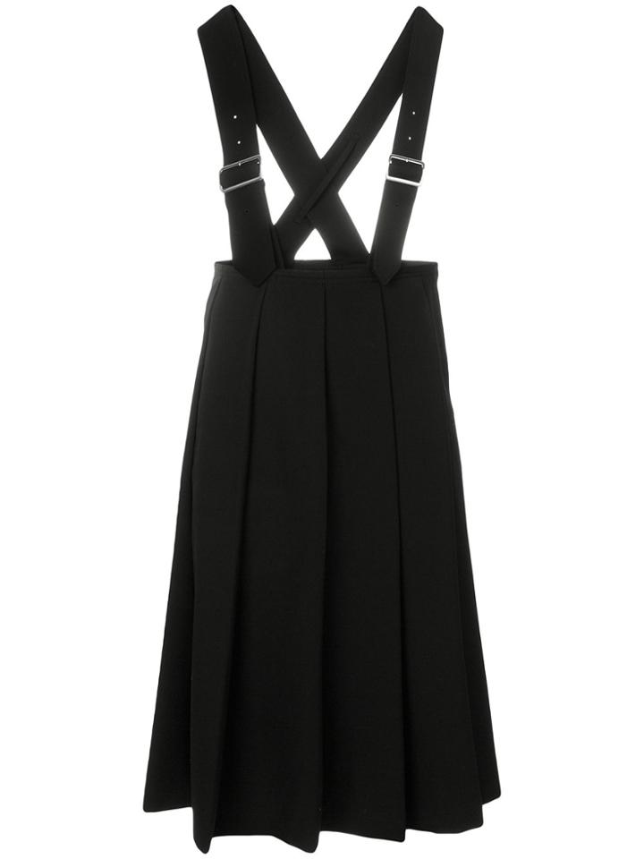 Comme Des Garçons Comme Des Garçons Suspender Pleated Midi Skirt -