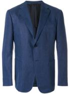 Z Zegna Straight Fit Suit Jacket - Blue