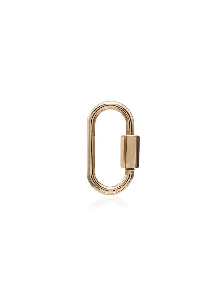 Marla Aaron 18kt Yellow Gold Carabiner Charm - Metallic