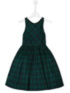 Ralph Lauren Kids Tartan A-line Dress, Girl's, Size: 10 Yrs, Green