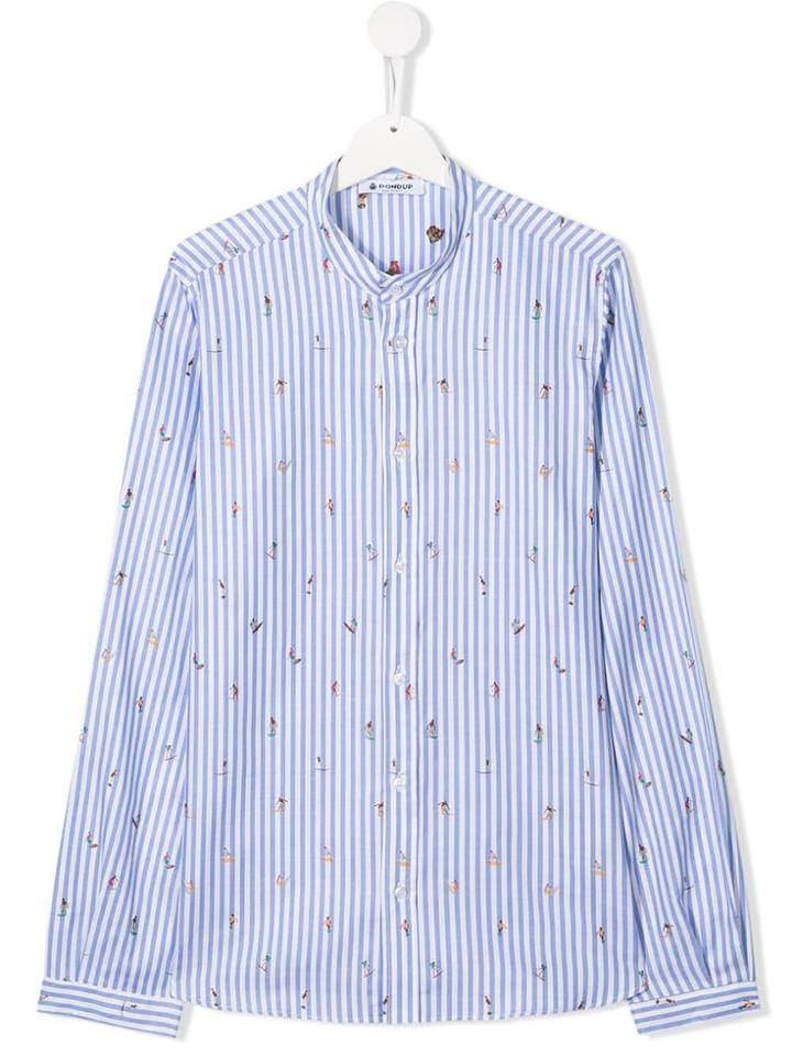 Dondup Kids Celeste Pinstripe Shirt - Blue