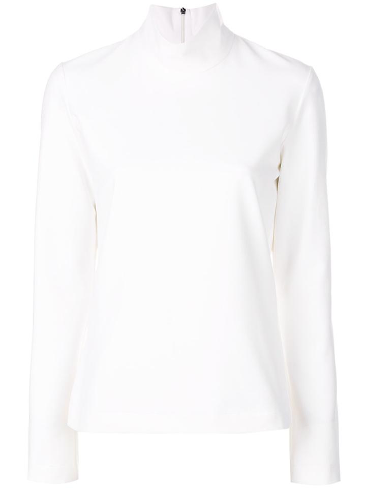 Msgm Turtle Neck Blouse - White