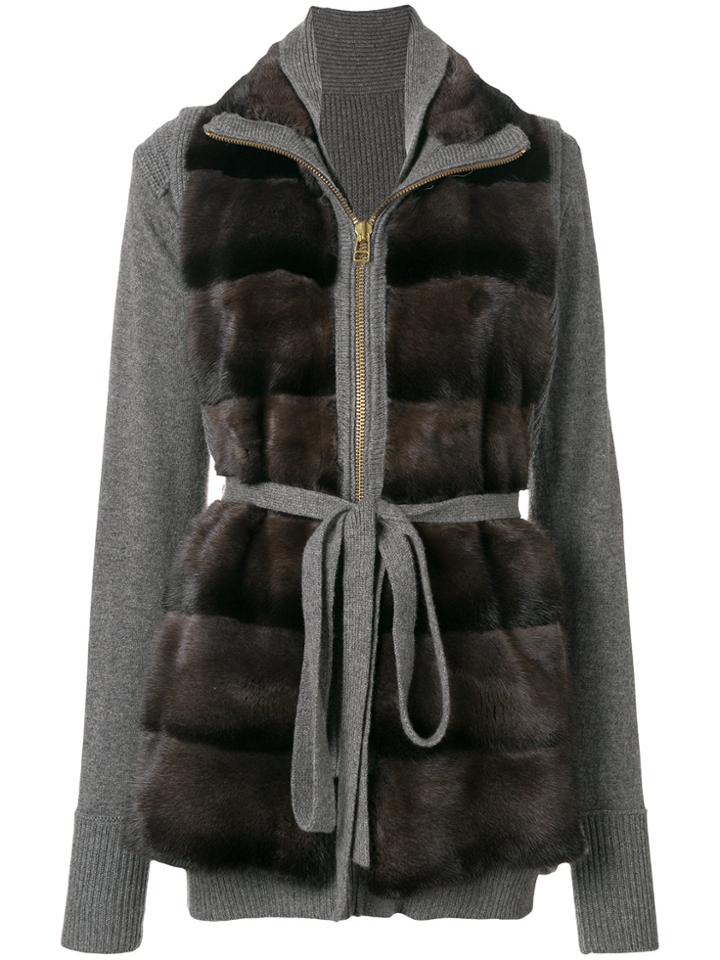 Liska Tie Waist Vest - Grey