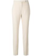 Elie Saab Slim-fit Tailored Trousers - Nude & Neutrals