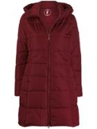 Save The Duck Fitted Padded Coat - Red