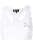 Juicy Couture Swarovski Personalisable Velour Crop Top - White