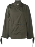 Dkny - Side Lace-up Jacket - Women - Nylon - M/l, Green, Nylon