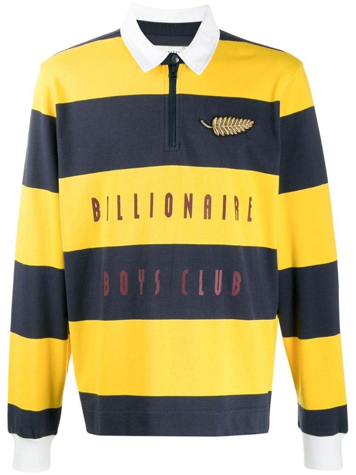 Billionaire Boys Club Striped Rugby Shirt - Yellow
