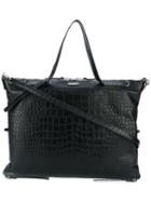 Saint Laurent - Large Id Convertible Bag - Women - Calf Leather - One Size, Black, Calf Leather