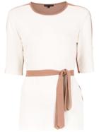 Alcaçuz Belted Giuseppe Blouse - White