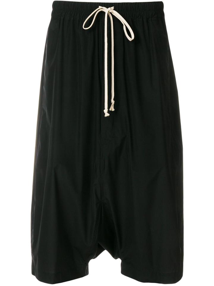 Rick Owens Low Crotch Shorts - Black