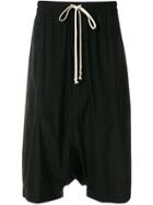 Rick Owens Low Crotch Shorts - Black