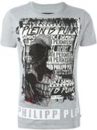 Philipp Plein People T-shirt, Men's, Size: L, Grey, Cotton