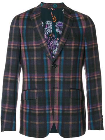 Etro - Checked Blazer - Men - Cupro/wool - 50, Cupro/wool
