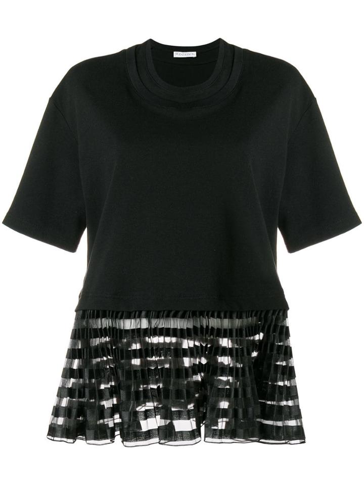 Jw Anderson Flared T-shirt - Black