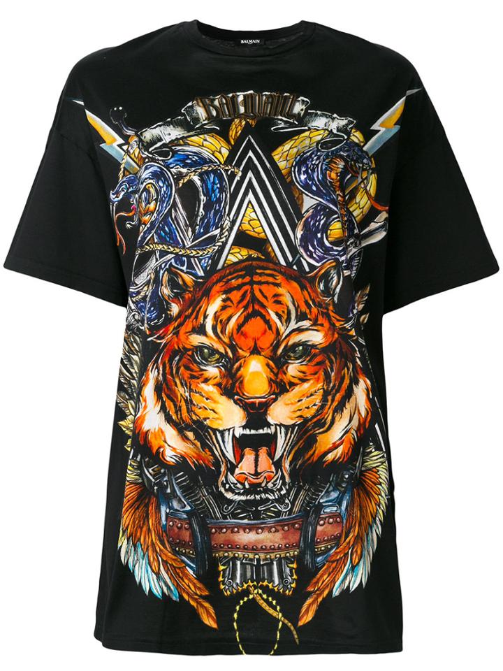 Balmain Printed T-shirt - Black