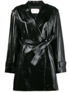 Olivier Theyskens Double Breasted Trench Coat - Black