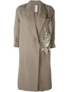Antonio Marras Embellished Trench Coat