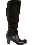 Lost & Found Ria Dunn Shearling Panel Boots - Black