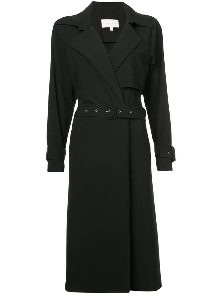 Michelle Mason Trench Coat - Black