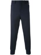 Neil Barrett - Tapered Tailored Trousers - Men - Cotton/spandex/elastane/virgin Wool - 50, Blue, Cotton/spandex/elastane/virgin Wool