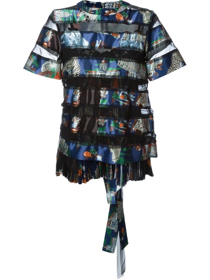 Sacai Souvenir Scarf Transparent Panel Top