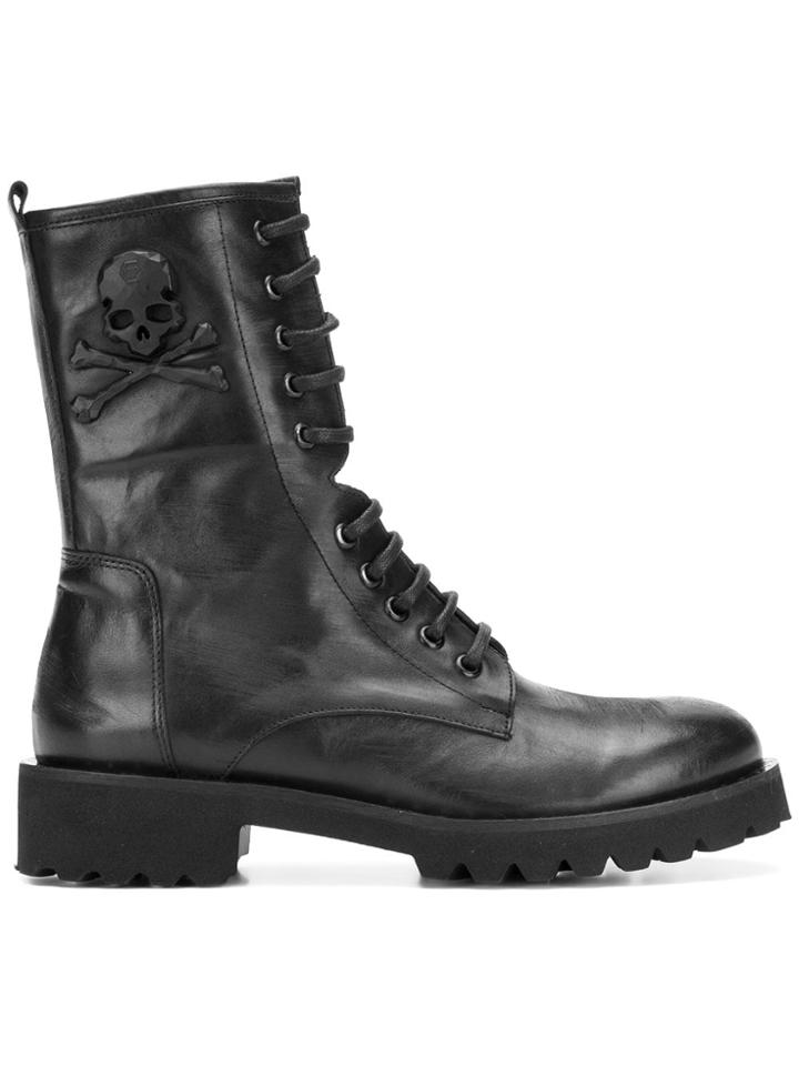 Philipp Plein Lace-up Boots - Black
