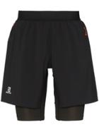 Salomon S/lab Fats Wing Double-layer Track Shorts - Black