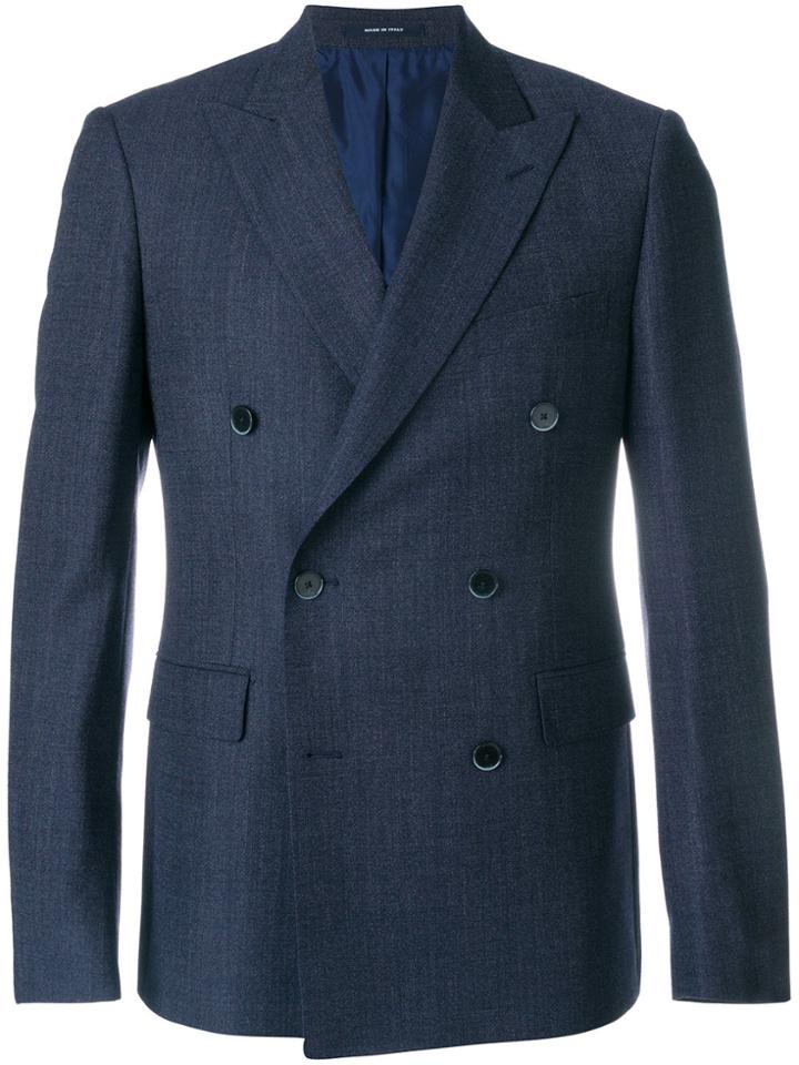 Dinner Double-breasted Suit Jacket - Blue