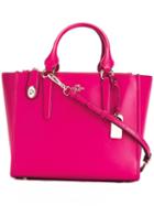Coach Large Double Strap Tote, Women's, Pink/purple, Leather