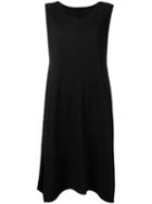 Issey Miyake Cauliflower Ribbed Dress, Women's, Black, Polyester