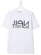 Neil Barrett Kids Sliding Logo T-shirt - White