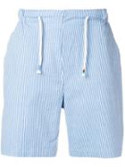 The Silted Company Pinstripe Shorts - Blue