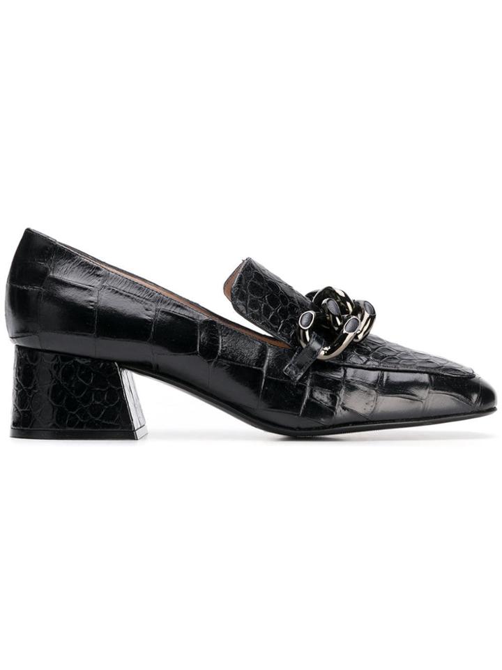 Alberto Gozzi Crocodile-embossed Pumps - Blue