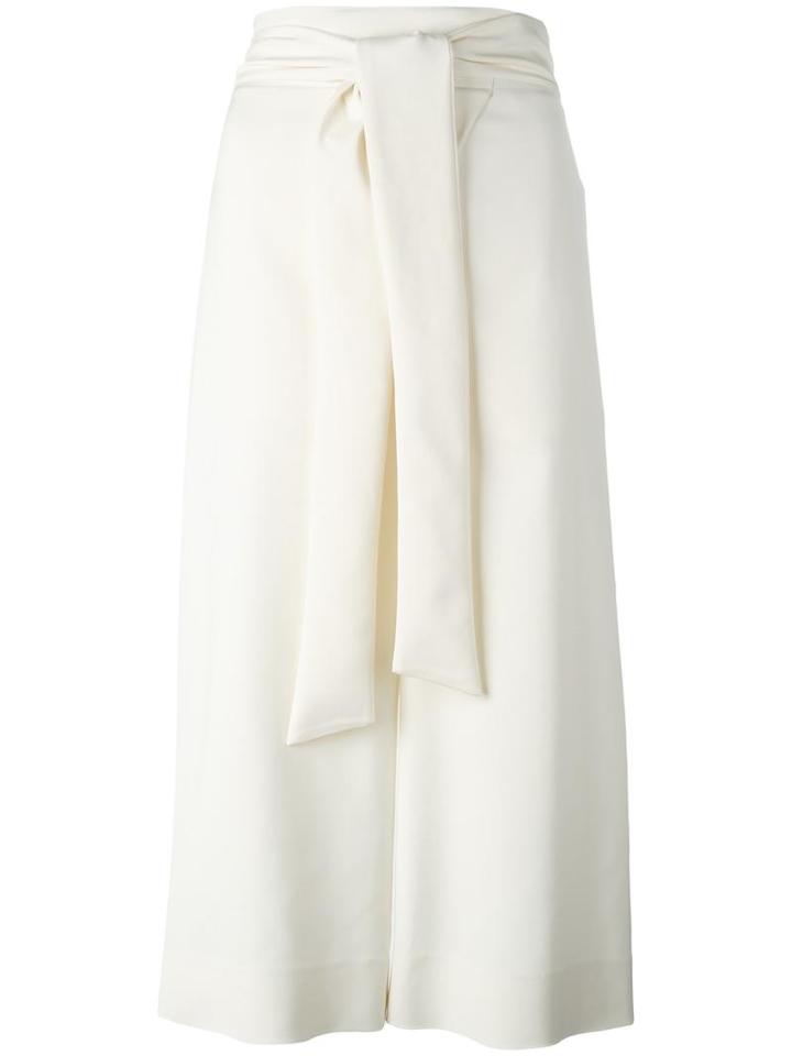 Tibi Tie Fastening Culottes, Women's, Size: 6, Nude/neutrals, Polyamide/spandex/elastane/acetate